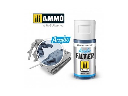 0807 acrylic filter french blue