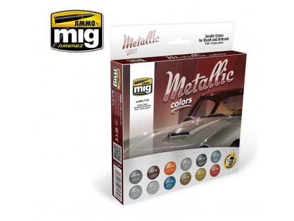 metallic colors set
