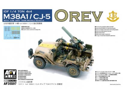 AF35S97 IDF 1 4 ton 4x4 anti tank missile vehicle M38A1 CJ5 Orev