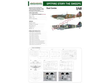 11153 Spitfire Mk.Vb SPITFIRE STORY THE SWEEPS Dual Combo (Limited Edition) 1 48