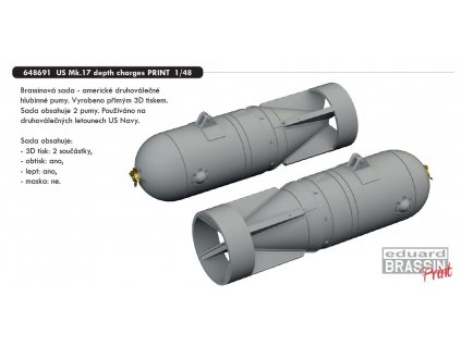 648691 US Mk.17 depth charges PRINT 1 48
