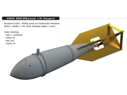 1/48 B5N2 800kg bomb (HASEGAWA)