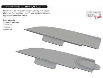 1/48 F-4B fin caps PRINT (TAMIYA)