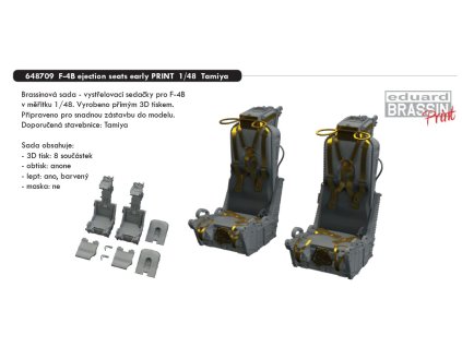 648709 F 4B ejection seats early Print Tamiya 1 48
