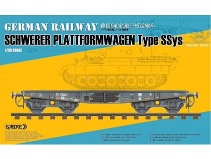 35A02 Schwerer Plattformwagen Type SSys German Railway