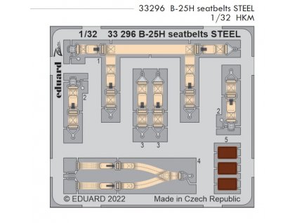 33296 B 25H seatbelts STEEL HKM 1 32