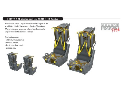 648710 F 4B ejection seat late PRINT 1 48 Tamiya