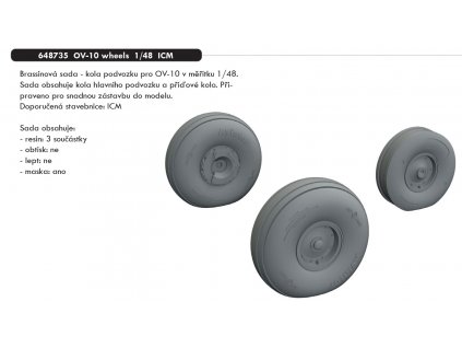 1/48 OV-10 wheels (ICM)