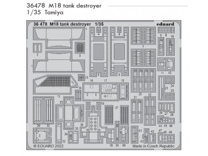 36478 M18 tank destroyer 1 35 Tamiya