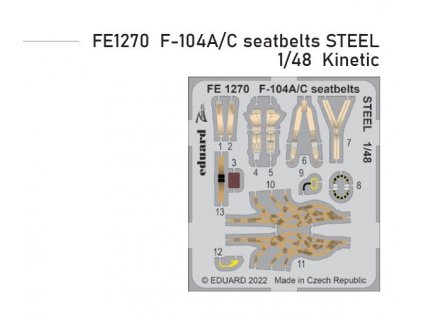 FE1270 F 104A C seatbelts steel Kinetic 1 48