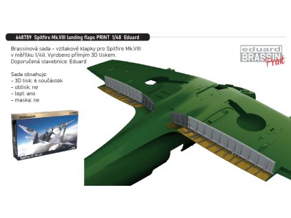 648759 Spitfire Mk.VIII landing flaps PRINT 1 48 Eduard