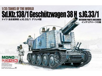 Model Kit tank MD005 - GESCHUTZWAGEN 38 H s.IG.33/1 (1:35)