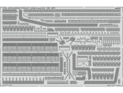 1/350 USS Constellation CV-64 part 3 - railings & safety nets (TRUMPETER)