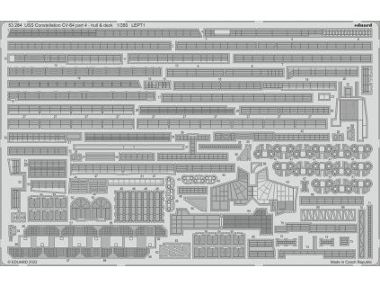 1/350 USS Constellation CV-64 part 4 - hull & deck (TRUMPETER)