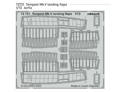 72721 Tempest Mk.V landing flaps 1 72 Airfix