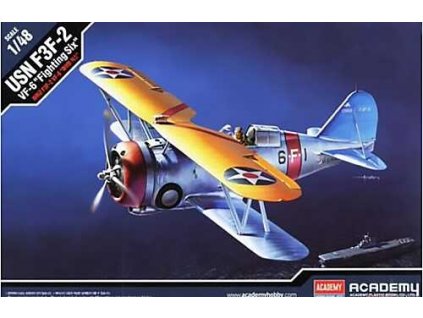 Model Kit letadlo 12326 - USN F3F-2 VF-6 "FIGHTING SIX" (1:48)