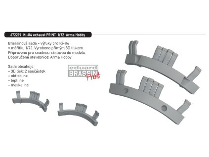 672297 Ki 84 exhaust PRINT 1 72 Arma Hobby
