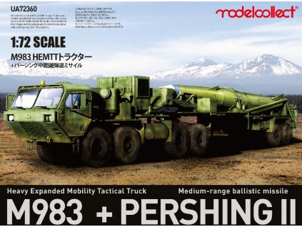 UA72360 USA M983 hemtt tractor with pershing ii missile erector launcher