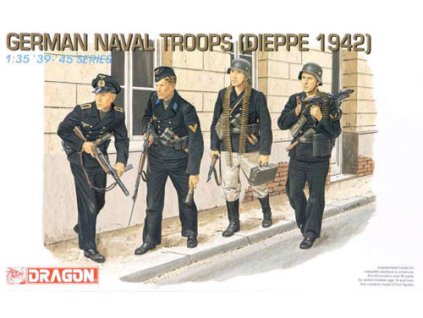 Model Kit figurky 6087 - GERMAN NAVAL TROOPS (DIEPPE 1942) (1:35)