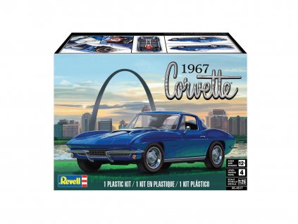 Plastic ModelKit MONOGRAM auto 4517 - 1967 Corvette Sting Ray Sport Coupe 2N1 (1:25)