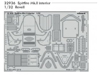 32936 Spitfire Mk.II interior 1 32 Revell