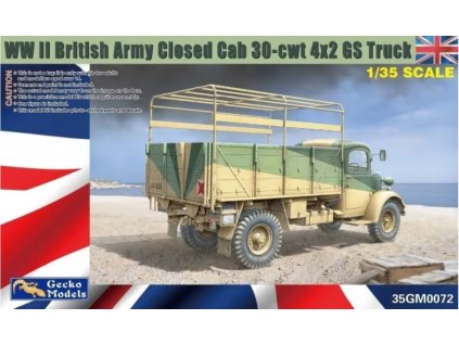 35GM0072 WWII British Army Closed Cab 30cwt 4x2 GS Truck
