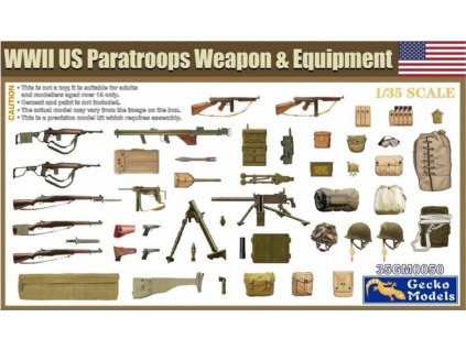 35GM0050 WWII US Paratroops Weapon & Equipment