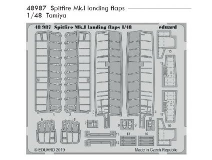 48987 Spitfire Mk.I landing flaps 1 48 Tamiya
