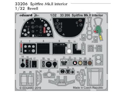 33206 Spitfire Mk.II interior 1 32 Revell