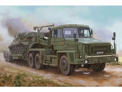 1/35 Scammell Commander with 62 tonne Crane Fruehauf semi-trailer