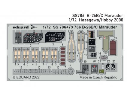 SS786 B 26B C Marauder Hasegawa Hobby2000 1 72