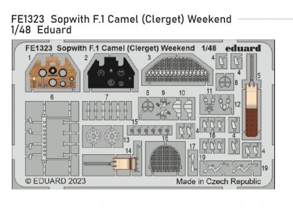 FE1323 Sopwith F.1 Camel (Clerget) Weekend 1 48 Eduard