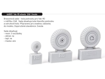 648821 Yak 9D wheels 1 48 Zvezda
