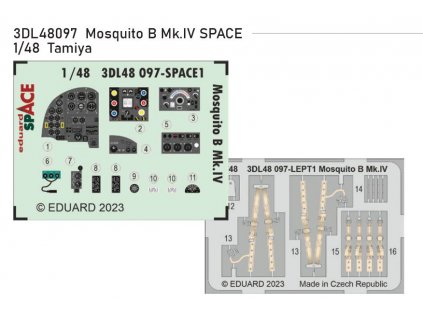3DL48097 Mosquito B Mk.IV SPACE 1 48 Tamiya