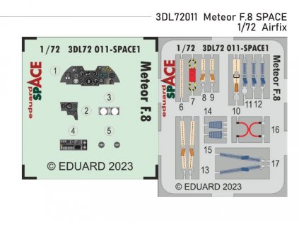3DL72011 Meteor F.8 SPACE 1 72 Airfix