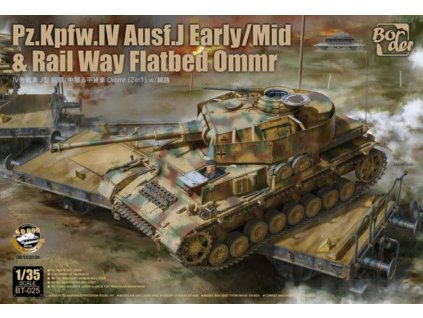 BT 025 Pz.Kpfw.IV Ausf. J Early Mid & Railway Flatbed Ommr Limited Edition
