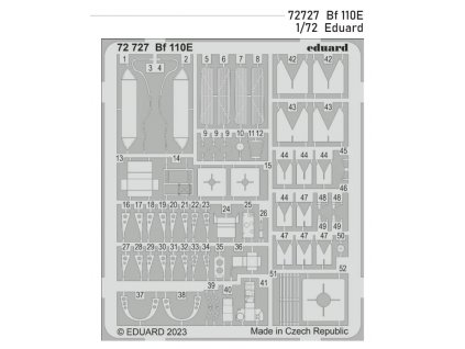 72727 Bf 110E 1 72 Eduard
