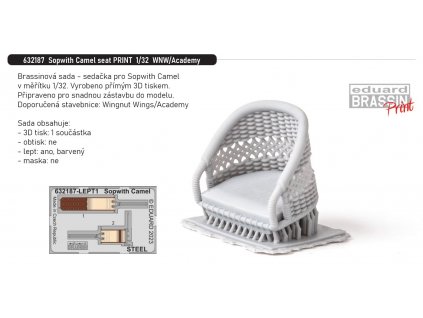 632187 Sopwith Camel seat PRINT 1 32 WNW Academy