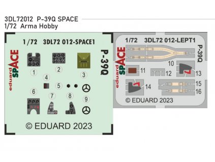 3DL72012 P 39Q SPACE 1 72 Arma hobby