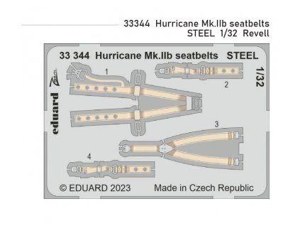 33344 Hurricane Mk.IIb seatbelts Steel 1 32 Revell