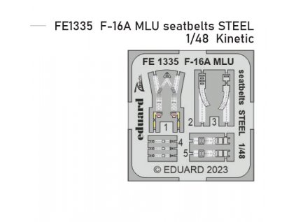 FE1335 F 16A MLU seatbelts STEEL 1 48 Kinetic