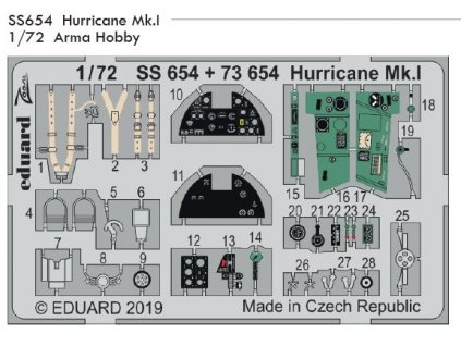 SS654 Hurricane Mk.I 1 72 Arma Hobby