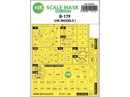 27664 200 m48009 b 17f one sided paint mask for hk models