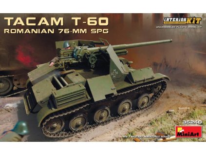 MINA35240 Tacam T 60 Romanian 76 mm SPG w Interior