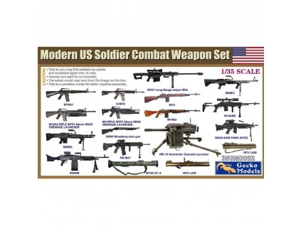 1/35 Modern US Soldier Combat Weapon Set