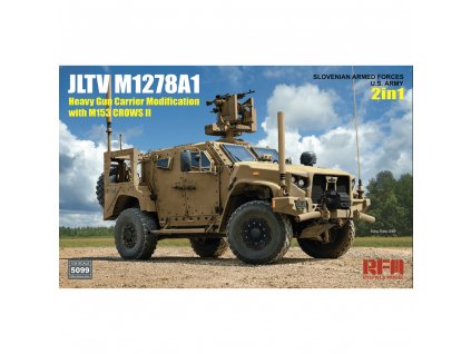1 35 jltv m1278a1 heavy gun carrier modification hgc with m153 crows ii 2 in 1 military model kit p21710 89346 image