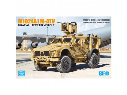1 48 m1024a1 m atv us mrap all terrain vehicle with full interior military model kit p21709 89342 image