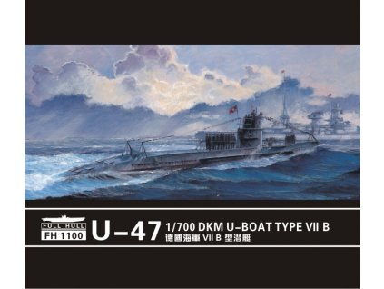 1/700 U-boat Type VII B DKM U-47 (2pieces)
