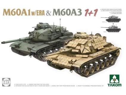 TAK5022 M60A1 w ERA & M60A3 2 complete kits per box