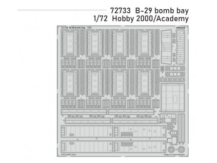 72733 B 29 bomb bay 1 72 Hobby 2000 Academy